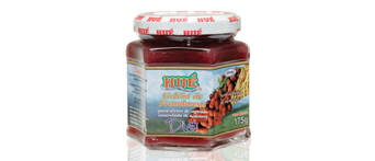 geleia framboesa diet.jpg - Ingredientes : Polpa de Morango; Polpa de Amora; Polpa de Framboesa; Água; Sorbitol; Sucralose; Pectina Cítrica; Sorbato de Potássio. 